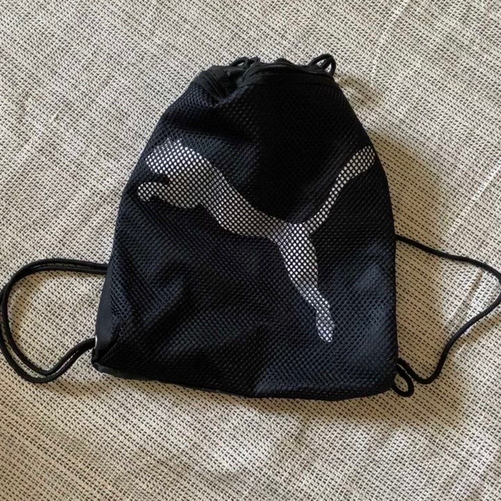 Puma Drawstring Bag, Black/White